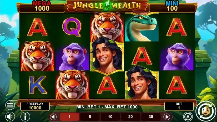 Jungle Wealth Hold And Win slot screenshot 1