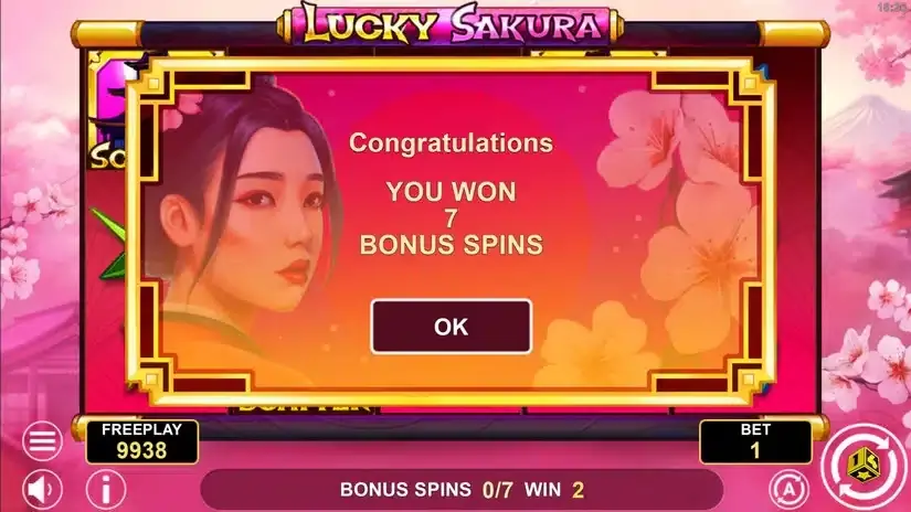 Lucky Sakura slot screenshot 4