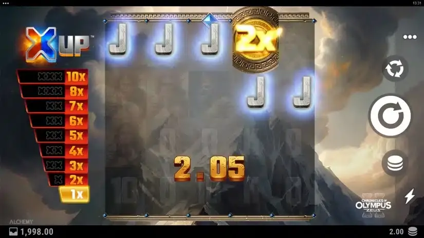 Chronicles of Olympus II – Zeus slot screenshot 2