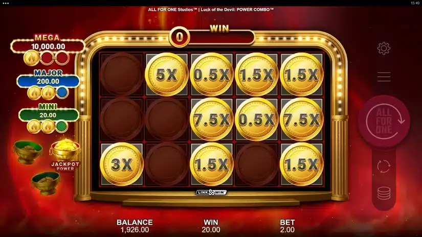 Luck of the Devil POWER COMBO slot screenshot 5