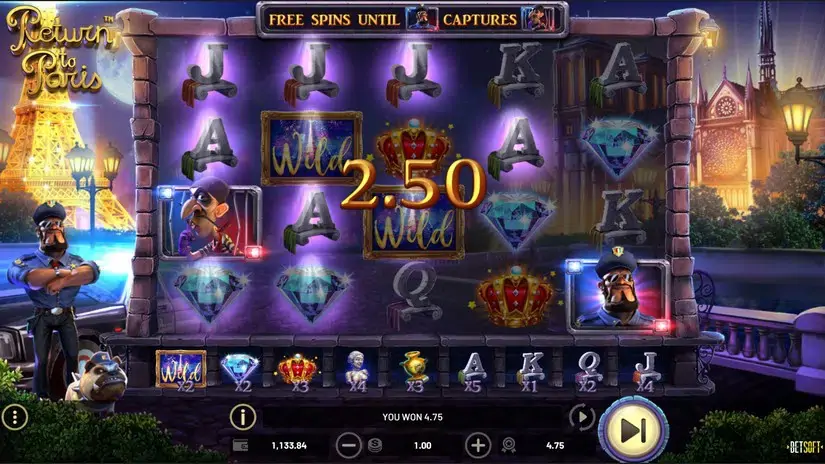 Return to Paris slot screenshot 5
