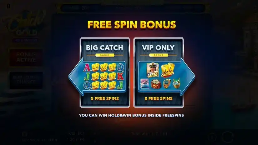 Catch the Gold Hold and Win slot screenshot 3
