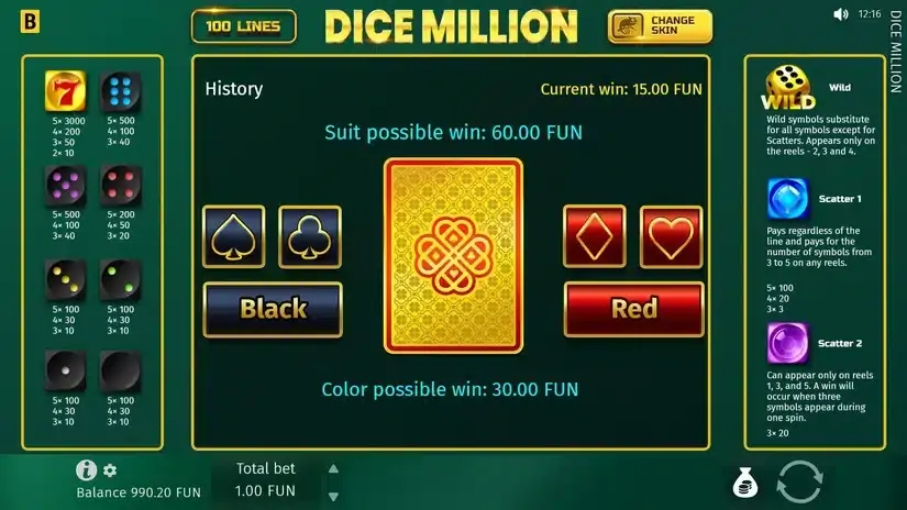Dice Million slot screenshot 5