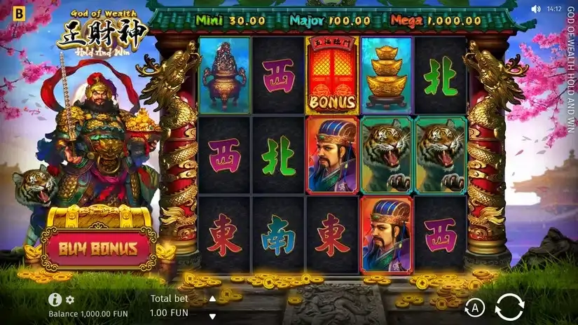 God of Wealth Hold and Win slot screenshot 1