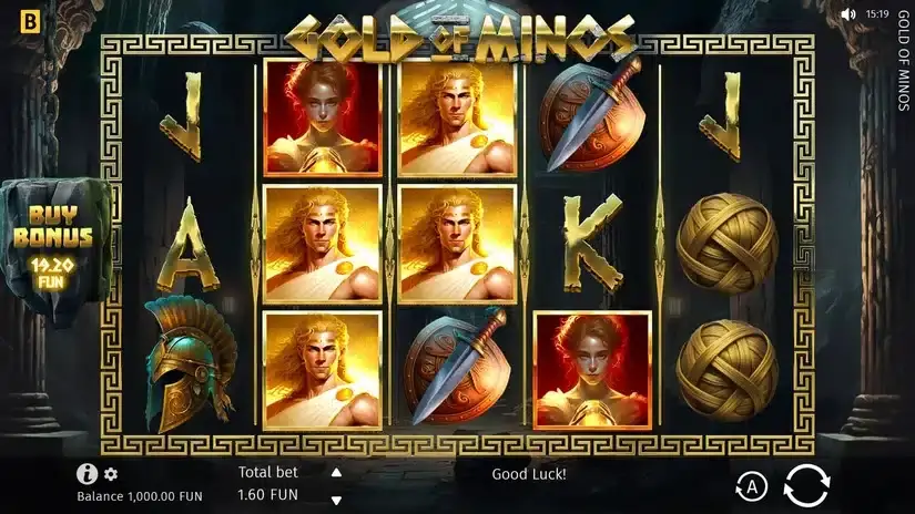 Gold Of Minos slot screenshot 1