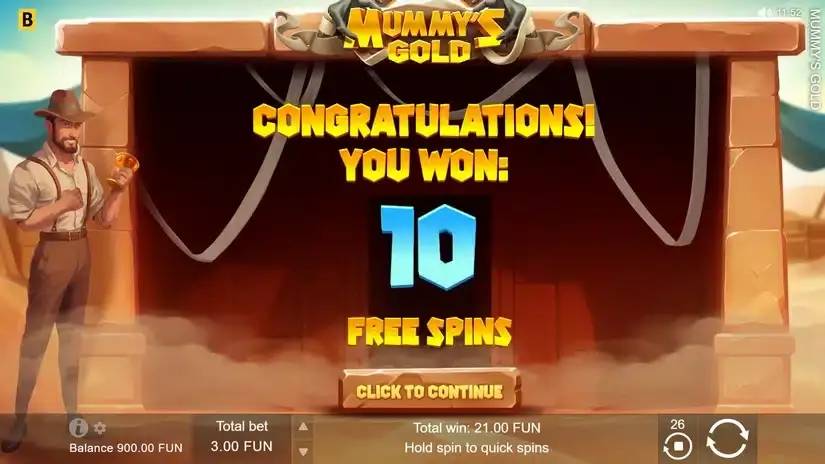 Mummy’s Gold slot screenshot 4