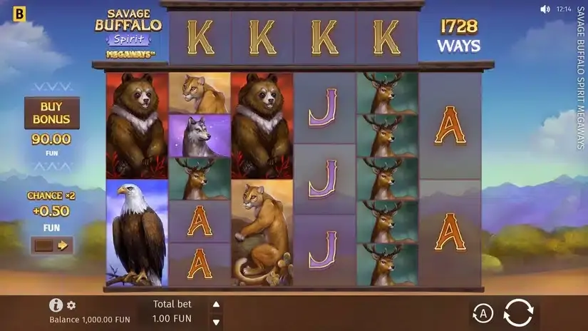 Savage Buffalo Spirit MEGAWAYS slot screenshot 1