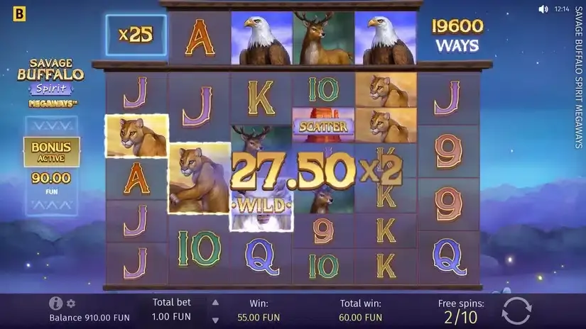 Savage Buffalo Spirit MEGAWAYS slot screenshot 4