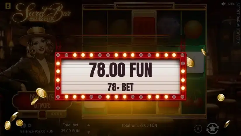 Secret Bar Multi Dice X slot screenshot 4