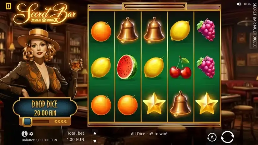 Secret Bar Multi Dice X slot screenshot 1