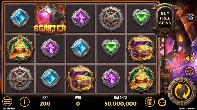 Gold Mine Rush slot screenshot 1