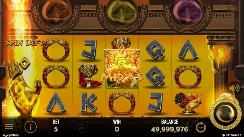 Legacy of Midas slot screenshot 3