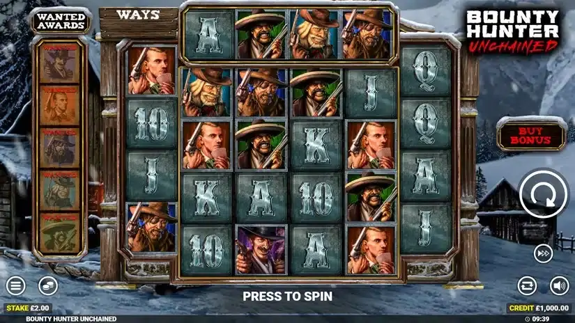 Bounty Hunter Unchained slot screenshot 1