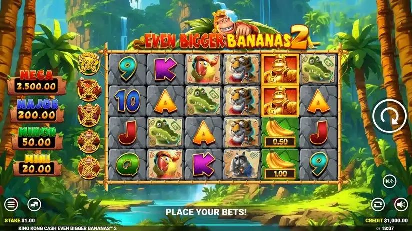 King Kong Cash Even Bigger Bananas 2 slot screenshot 1