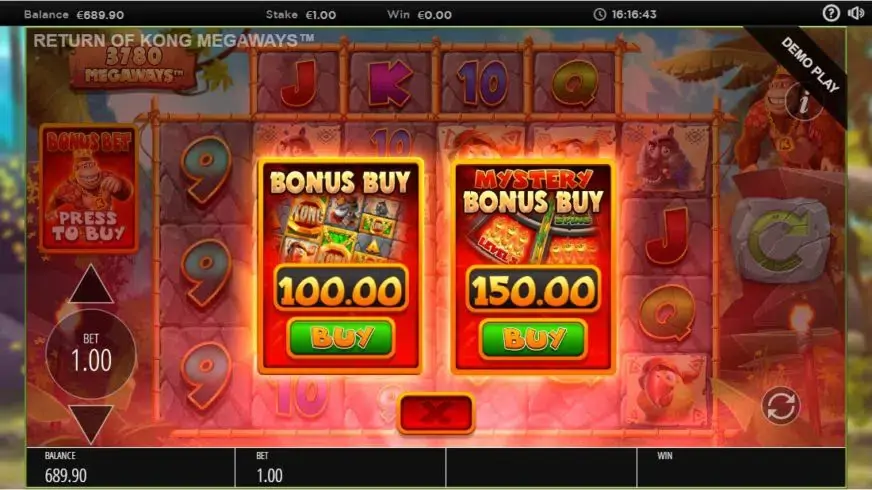 Return of Kong Megaways slot screenshot 3