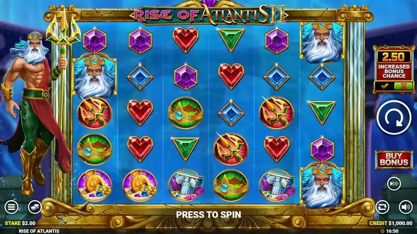 Rise of Atlantis 2 slot screenshot 1