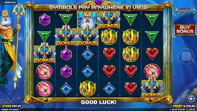 Rise of Atlantis slot screenshot 1