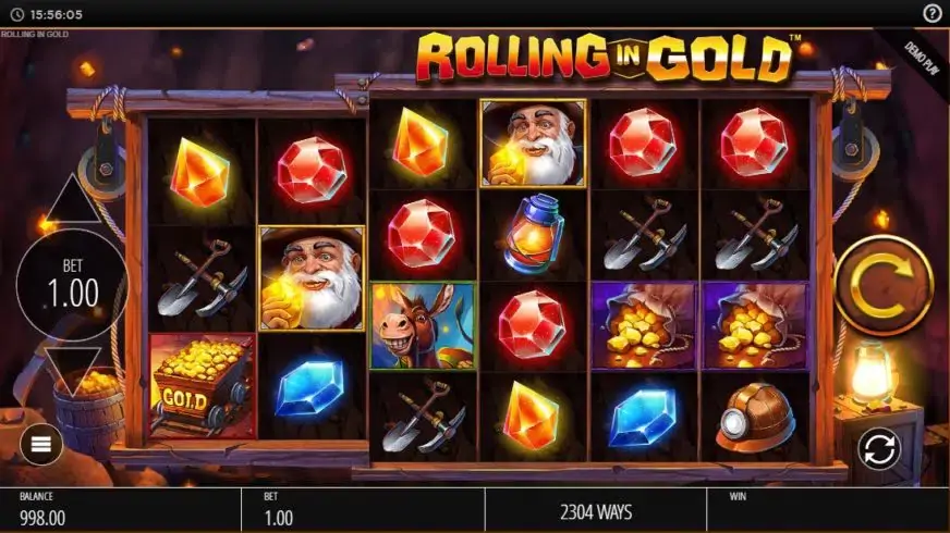 Rolling in Gold slot screenshot 1