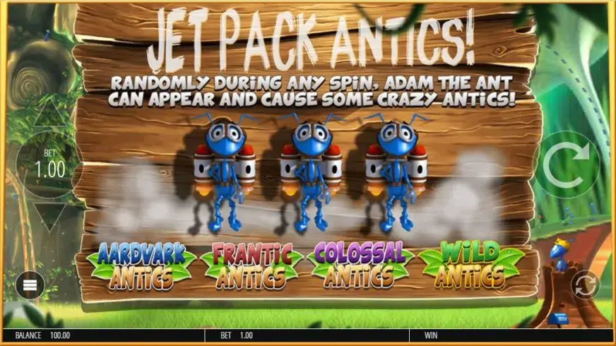 Wild Antics slot screenshot 3