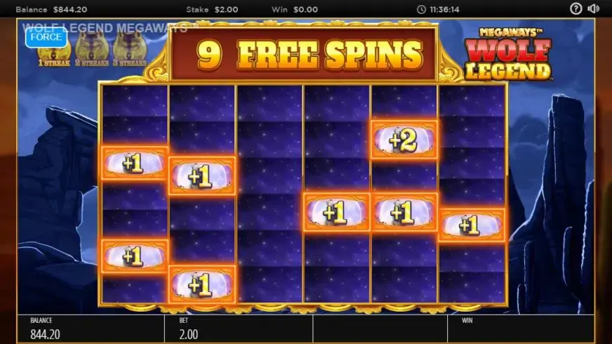 Wolf Legend Megaways slot screenshot 4