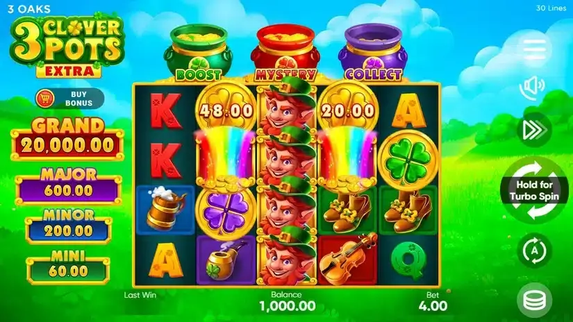 3 Clover Pots Extra slot screenshot 1