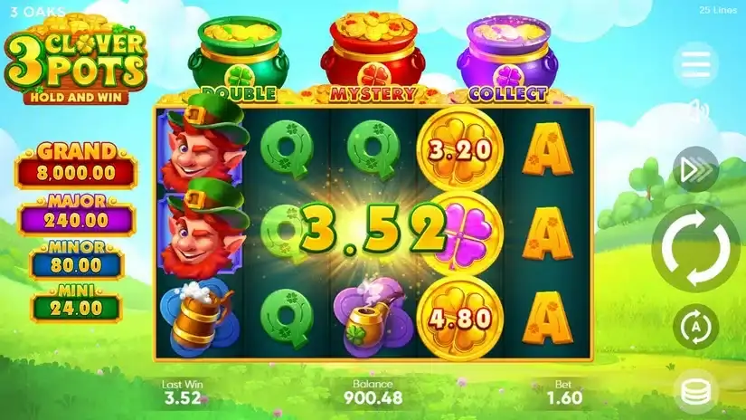 3 Clover Pots slot screenshot 4