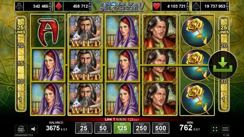 Secrets of Alchemy slot screenshot 4