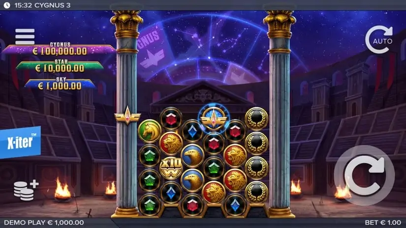 Cygnus 3 slot screenshot 1