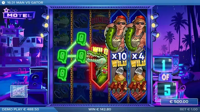 Man vs Gator slot screenshot 6