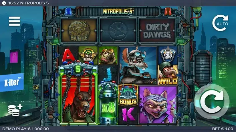 Nitropolis 5 slot screenshot 1