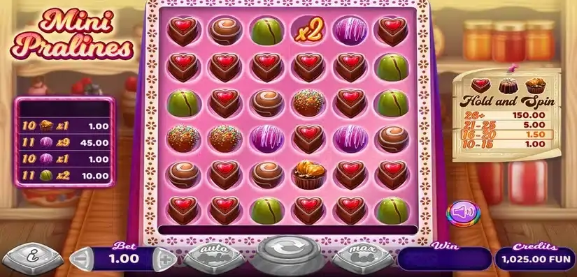 Mini Pralines slot screenshot 5