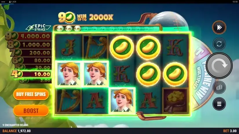 9 Enchanted Beans slot screenshot 4