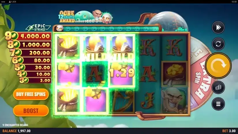 9 Enchanted Beans slot screenshot 2