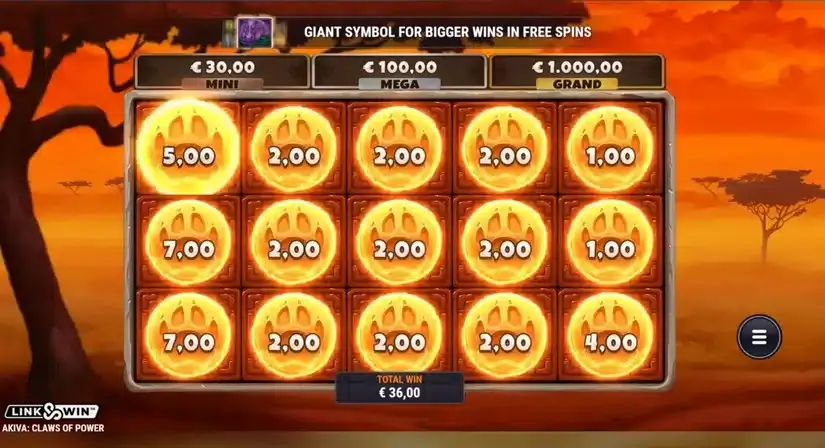 Akiva Claws of Power slot screenshot 8