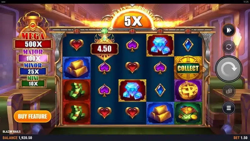 Blazin’ Rails slot screenshot 3