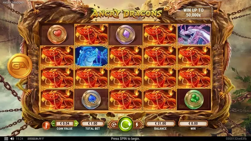 Angry Dragons slot screenshot 1