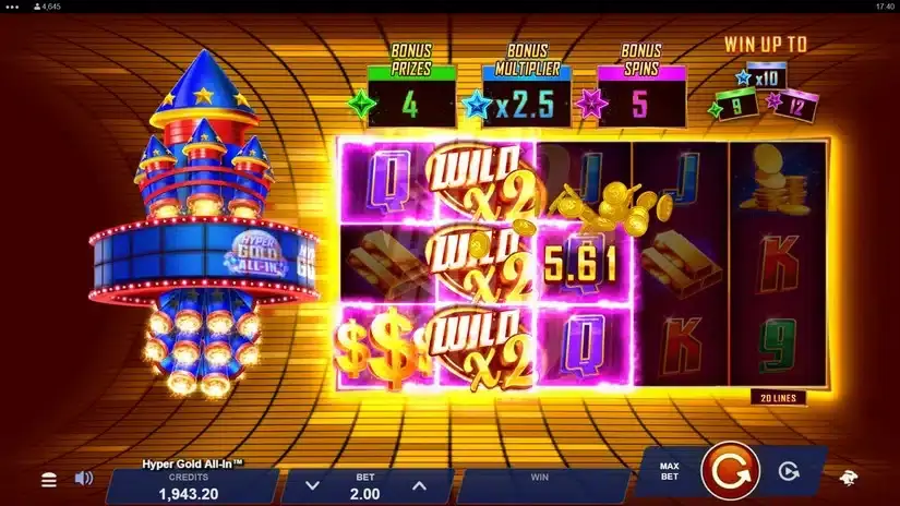 Hyper Gold All In slot screenshot 4