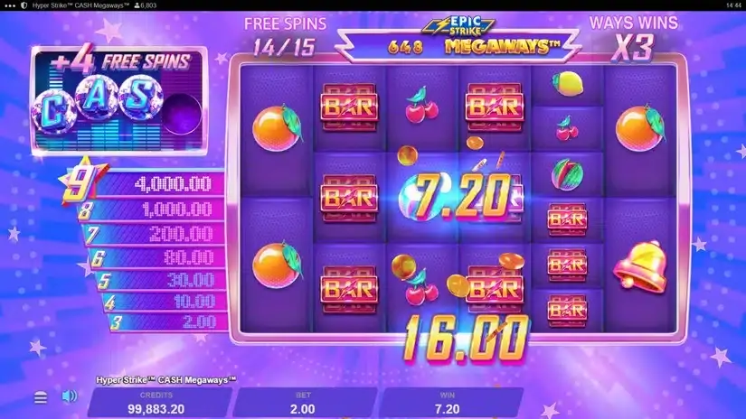 Hyper Strike Cash Megaways slot screenshot 6