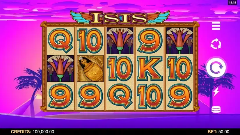 Isis slot screenshot 1