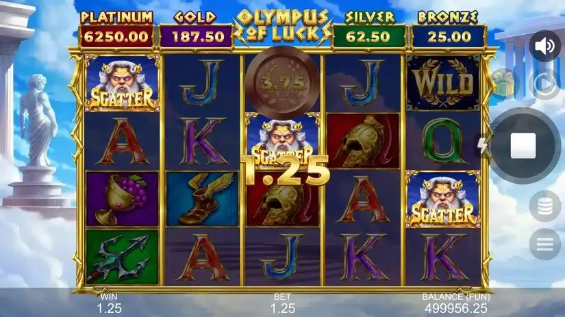 Olympus of Luck: Hold the Spin slot screenshot 2