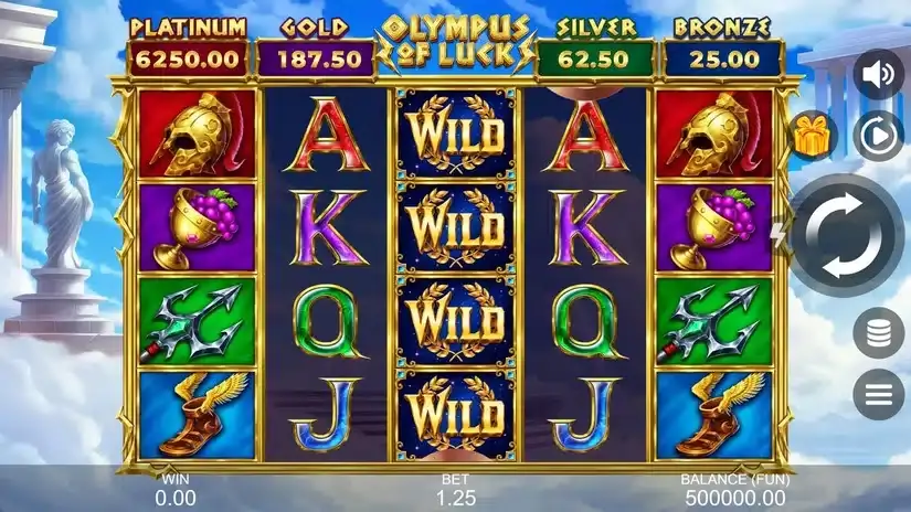 Olympus of Luck: Hold the Spin slot screenshot 1