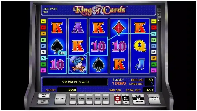 King of Cards slot screenshot 2