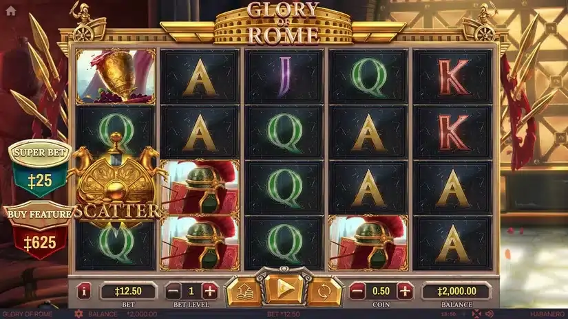 Glory Of Rome slot screenshot 1