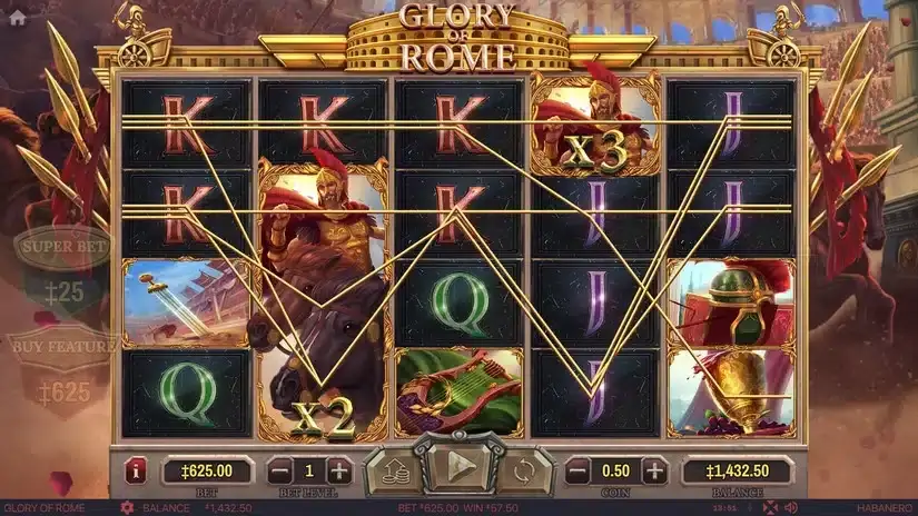 Glory Of Rome slot screenshot 5