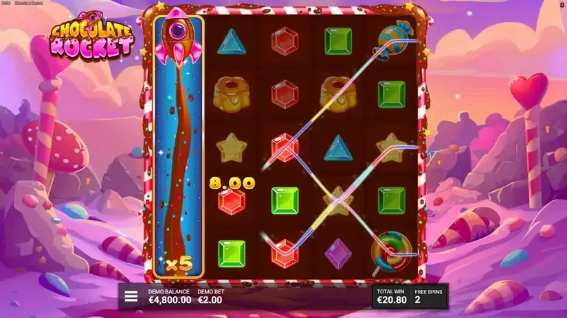 Chocolate Rocket slot screenshot 5