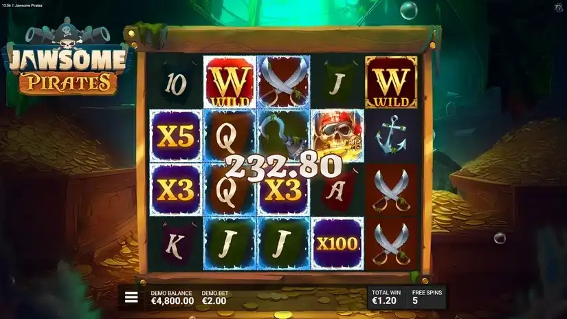 Jawsome Pirates slot screenshot 6