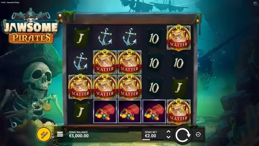 Jawsome Pirates slot screenshot 1