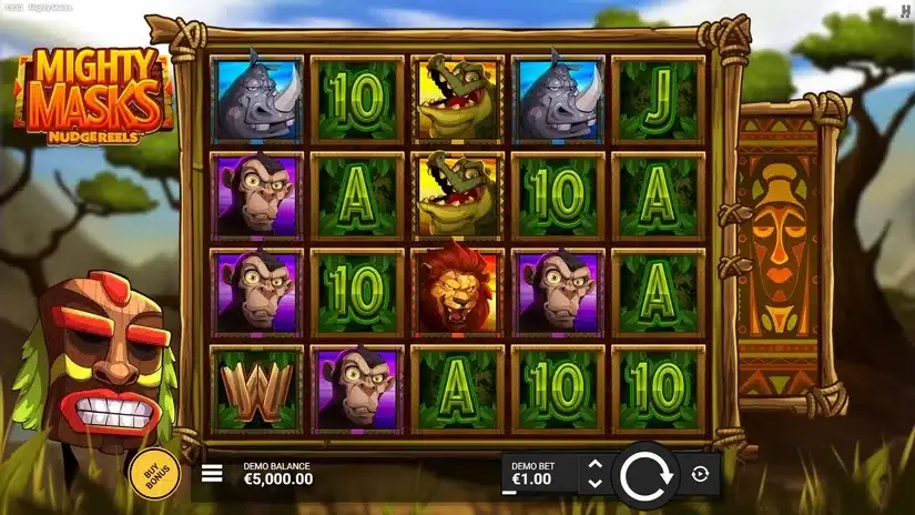 Mighty Masks slot screenshot 1