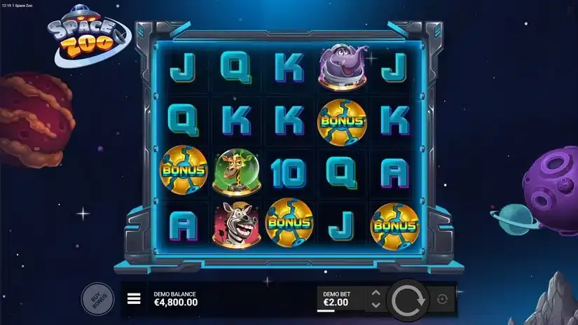 Space Zoo slot screenshot 1