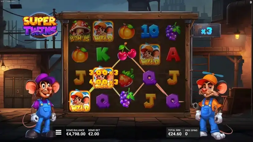 Super Twins slot screenshot 5